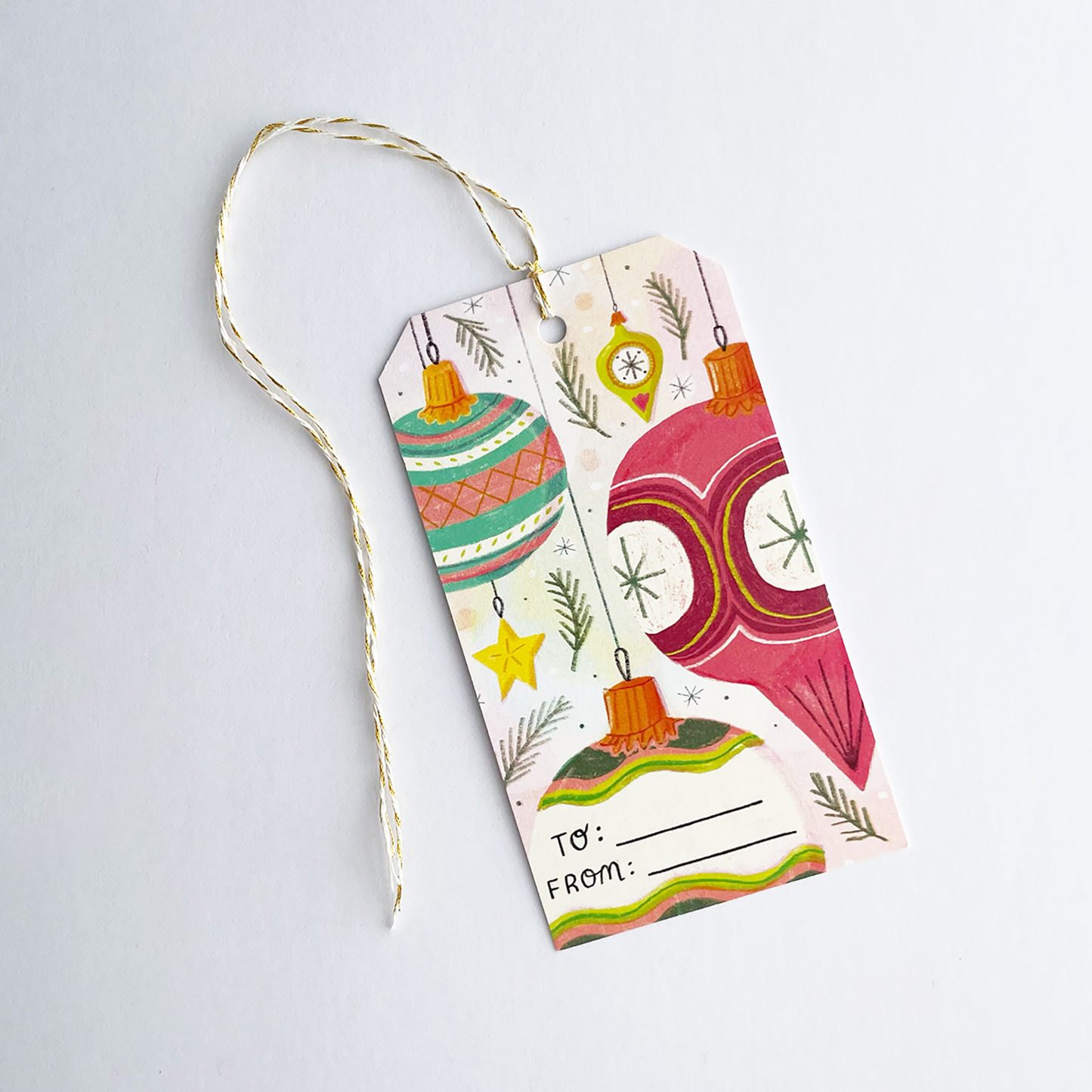 Ornaments Gift Tag Set