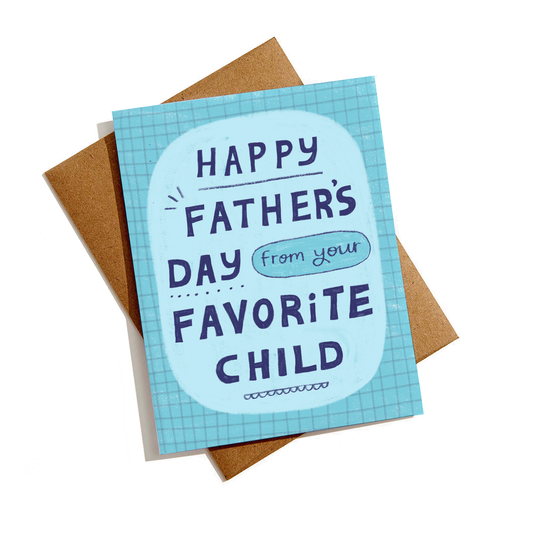 Favorite Child Father's Day Card