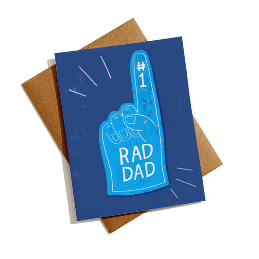 #1 Rad Dad Card