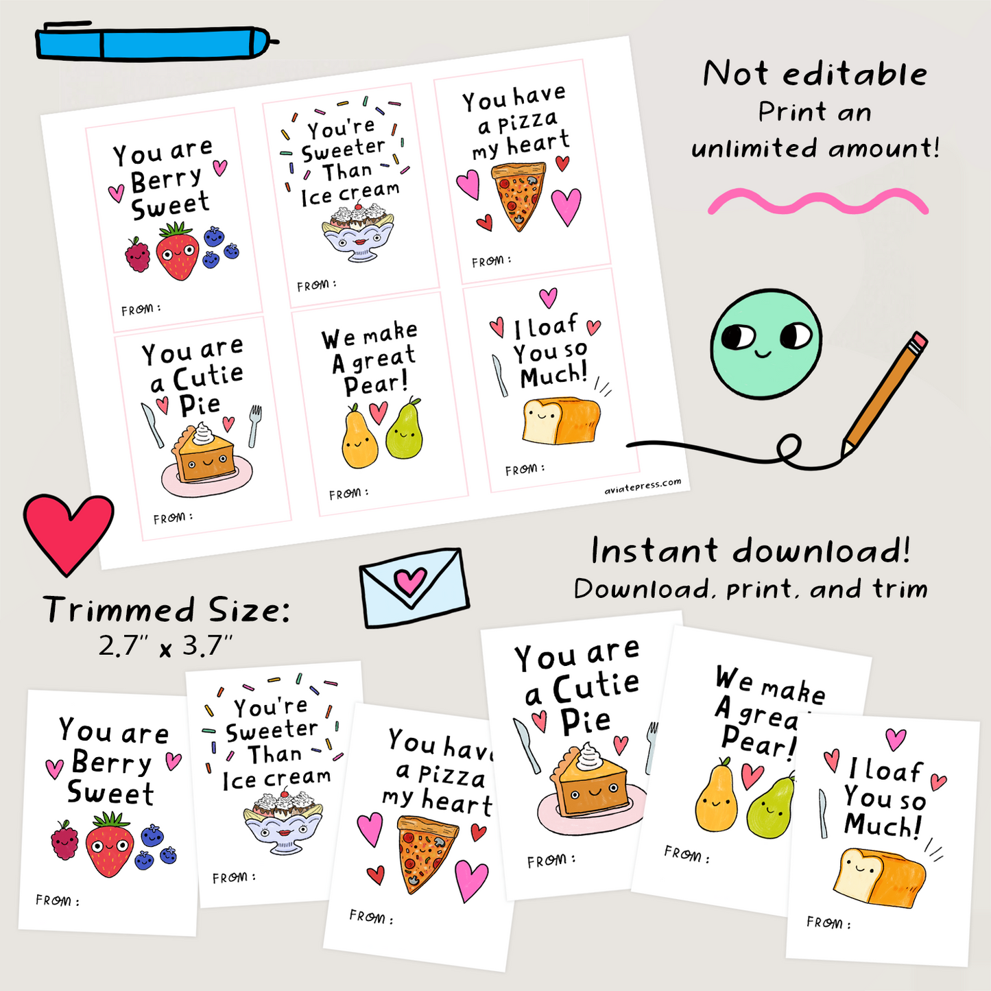 Foodie Valentine Download