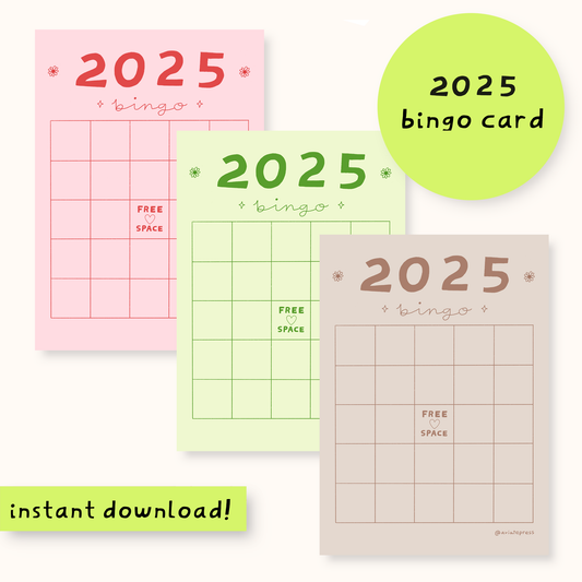 2025 Bingo Card