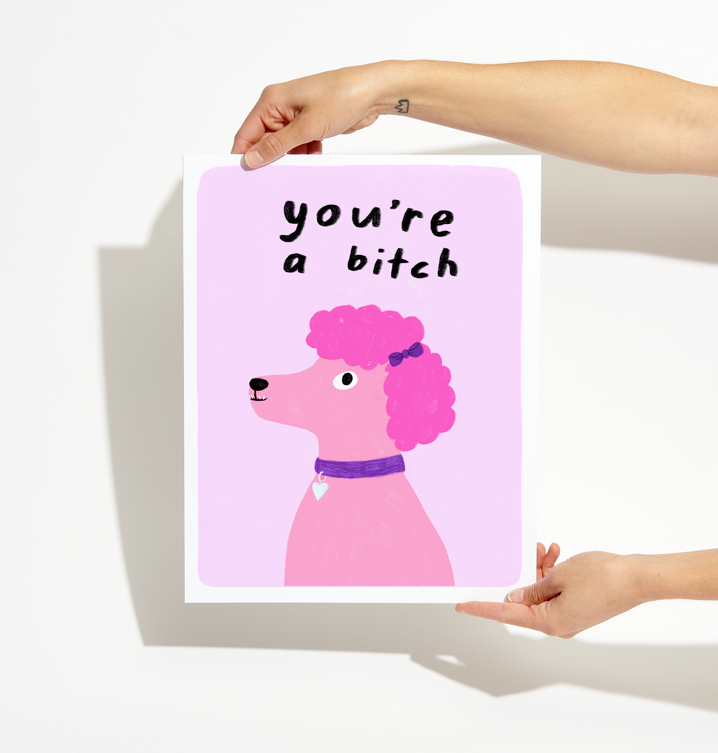 Pink Poodle Print