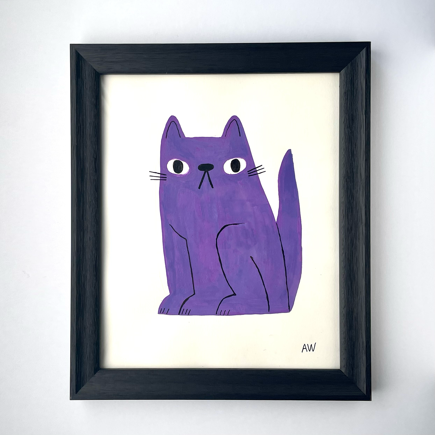 Purple Cat Painting