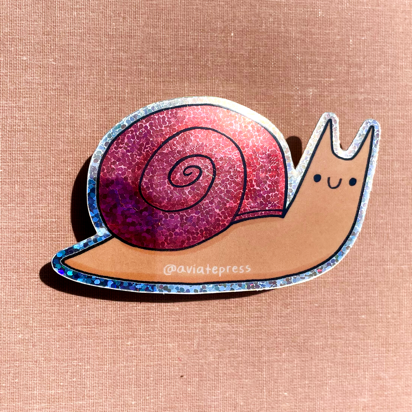 Glitter Snail Sticker