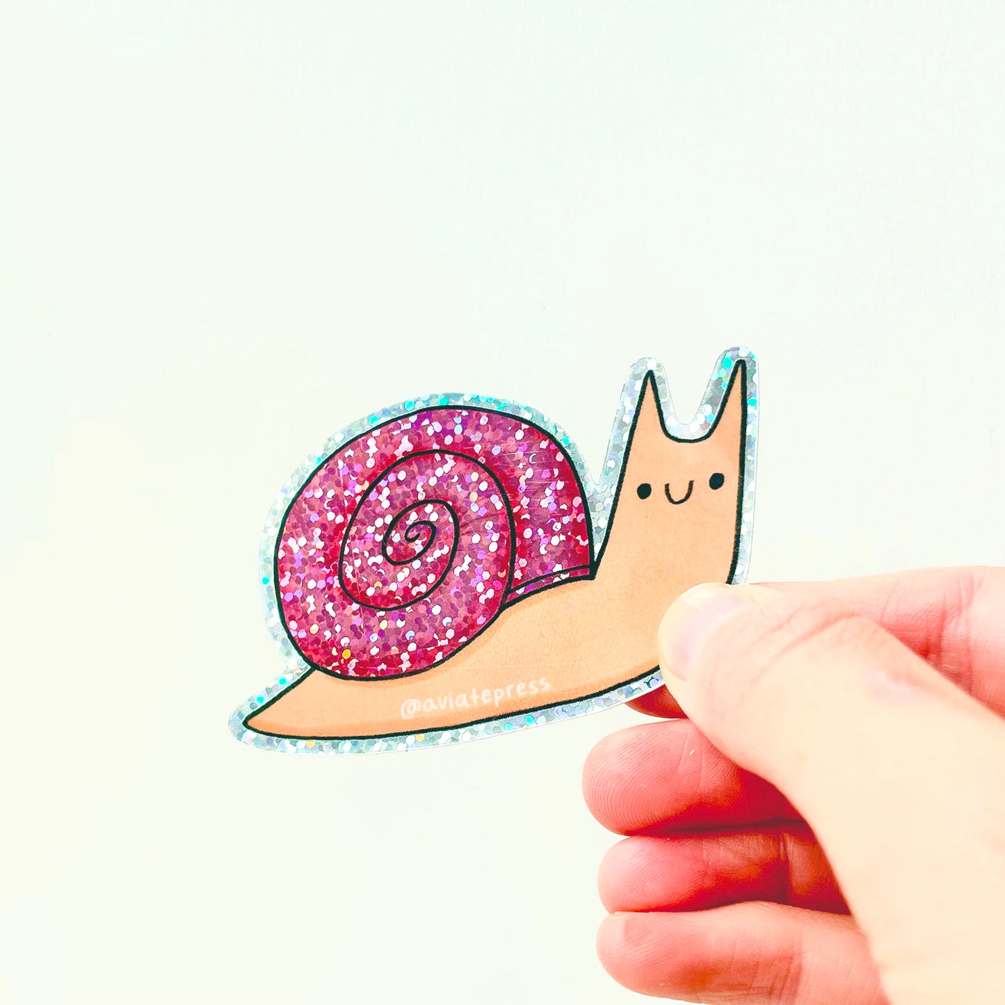 Glitter Snail Sticker