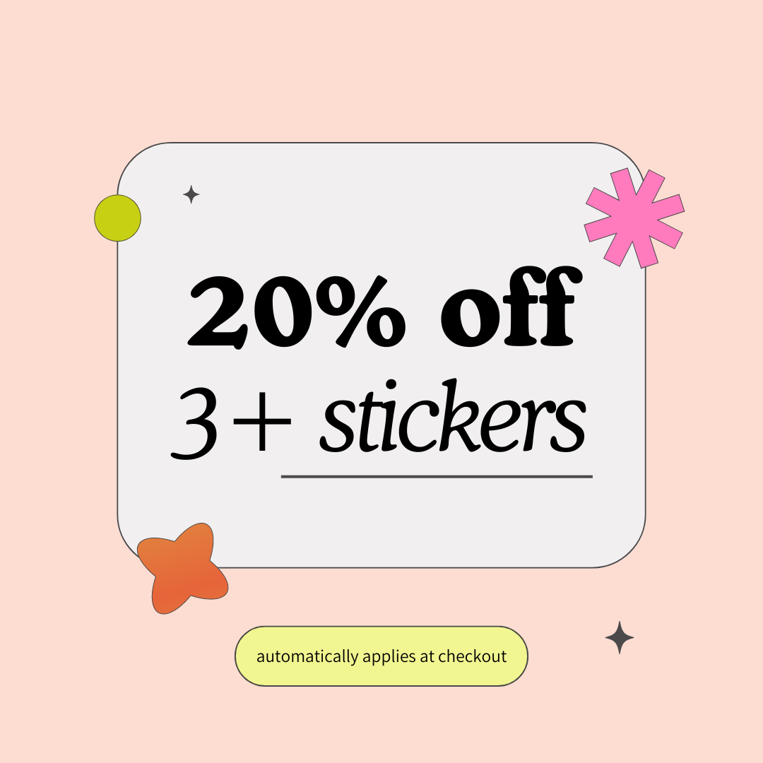 Pink Flower Sticker