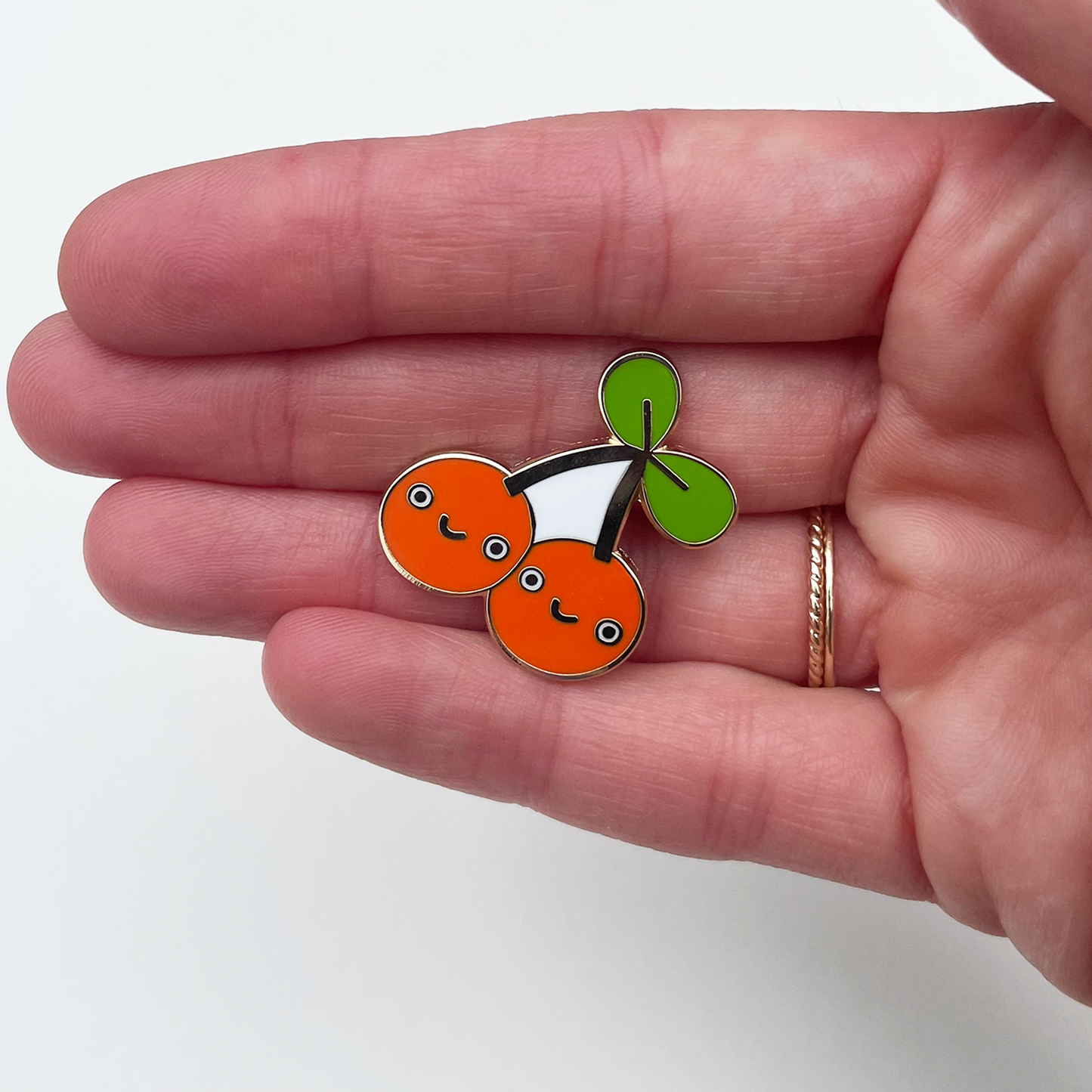 Cherries Pin (oopsie orange)