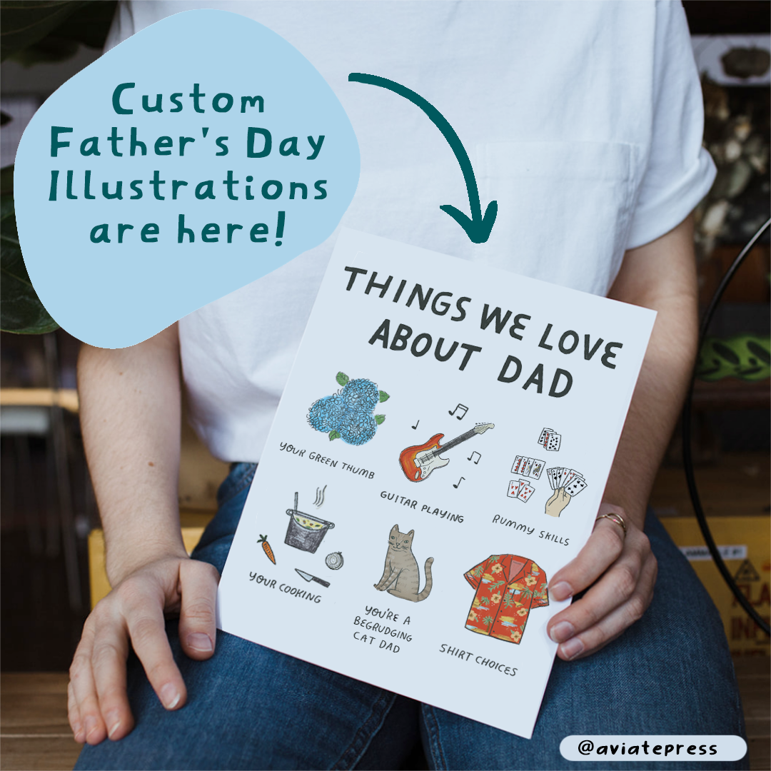 Custom Father's Day Illustration