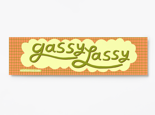 Gassy Lassy Bumper Sticker