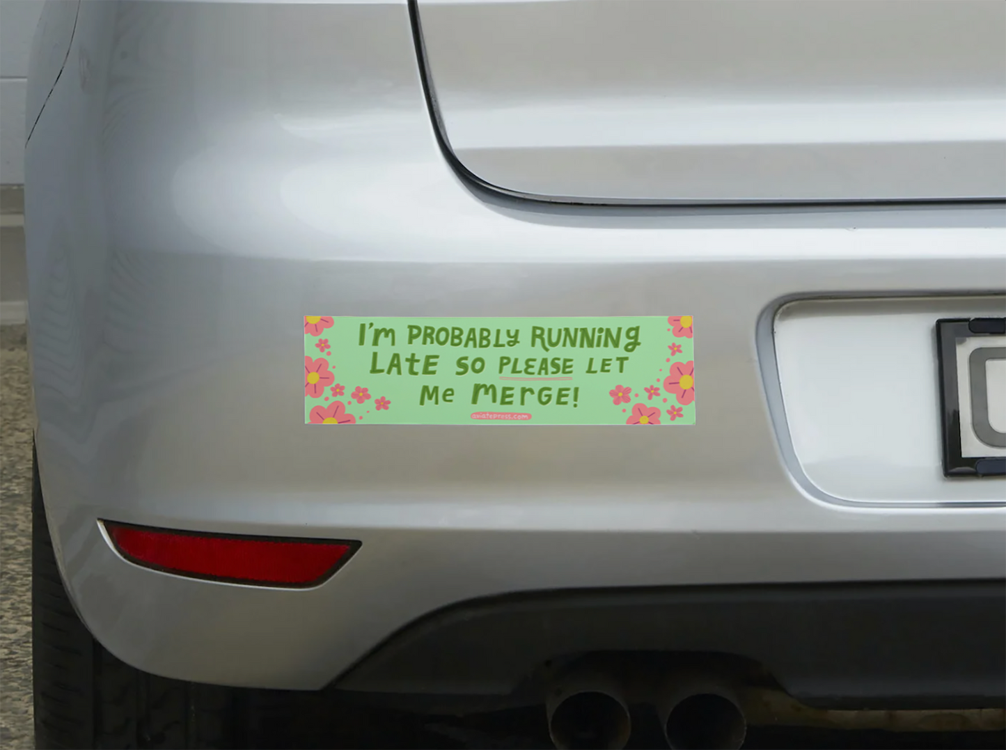 Please Let Me Merge Bumper Sticker