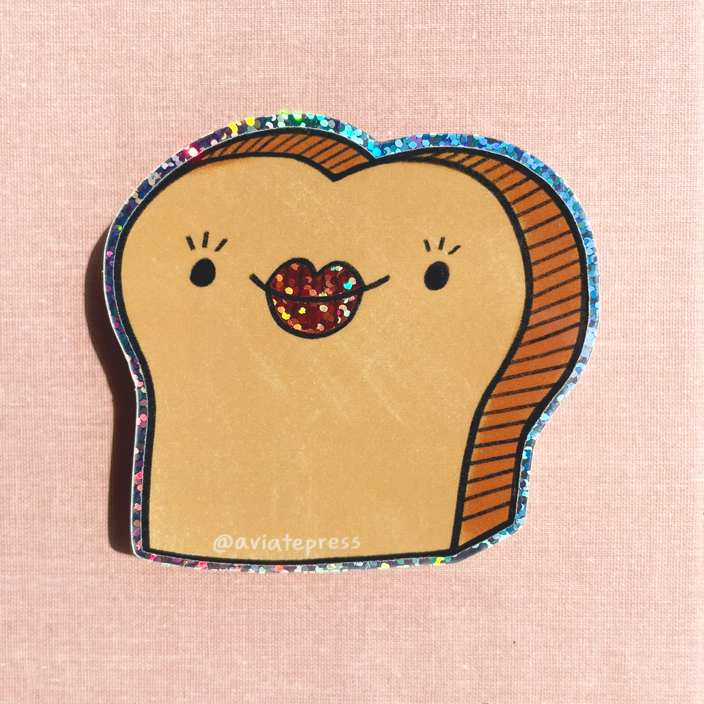 Glitter Bread Sticker