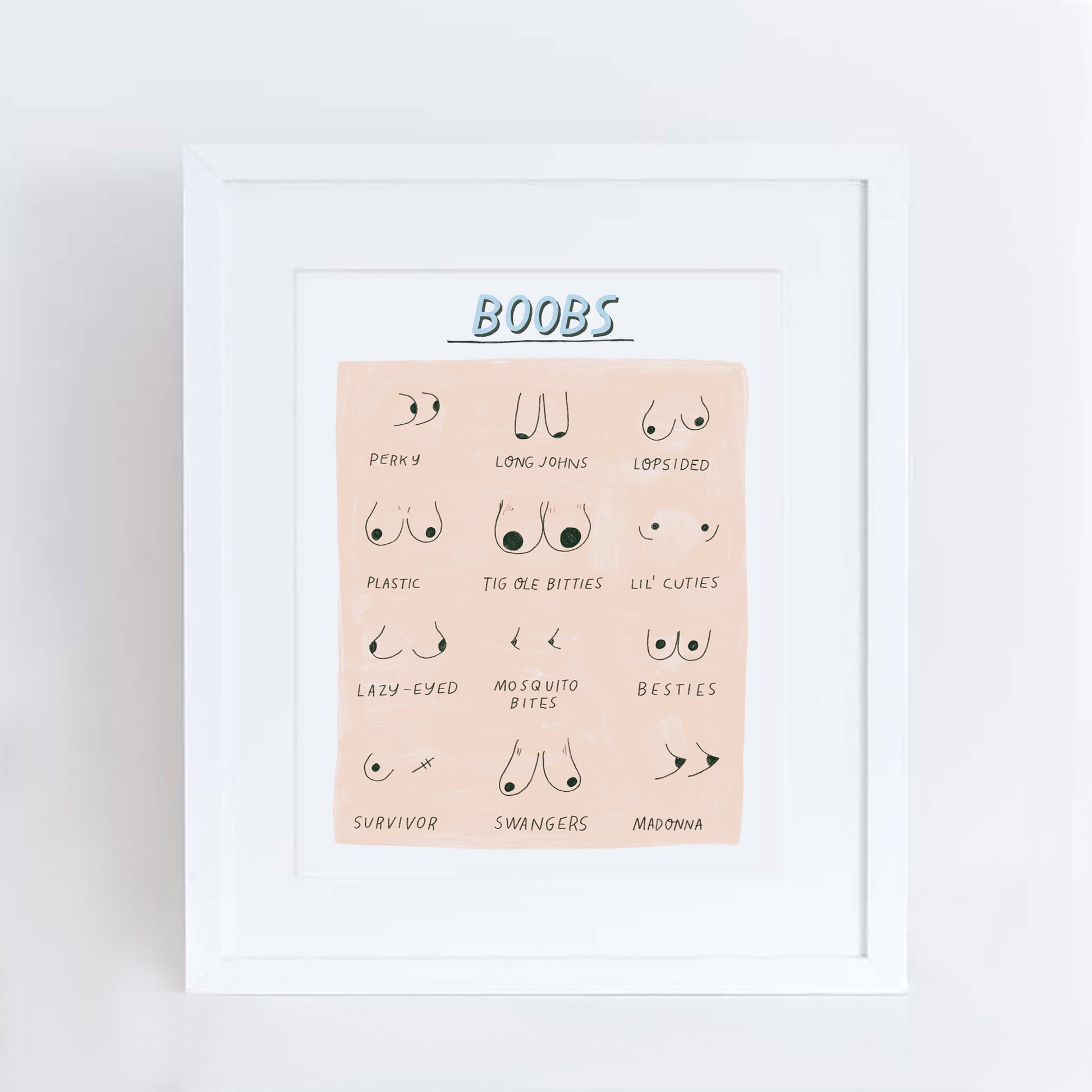 Funny Boobs Art Print – Aviate Press